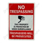 Reflective Aluminum Sign - Reflective No Trespassing Signs